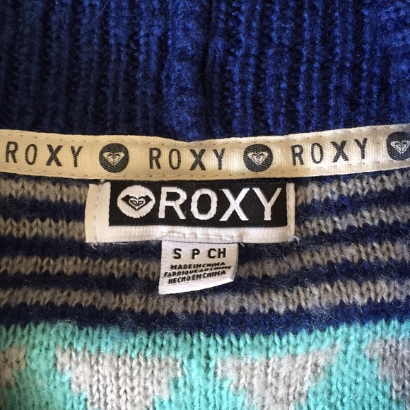 Vibrant Roxy Cardigan 💙💚💛 - Picture 3 of 4